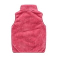 thumbnail image 6 of AJTQTH Winter Vest for Kids Toddler Unisex Stand Neck Zipper Plush Sleeveless Jackets with Pockets Warm Solid Color Casual Coat for Winter and Fall Hot Pink 2-3 Years, 6 of 9