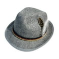 thumbnail image 2 of Fedora Hats for Men 20S Outfit Costume Jazz Hat for Outdoor Travel Dress, 2 of 9