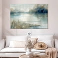 thumbnail image 2 of Elephant Stock Still Evening Waters Wall Art - Horizontal Canvas Wall Art - Living Room Wall Decor - Abstract Canvas - Gray And Blue Decor By Carol Robinson - 51" x 34", 2 of 8