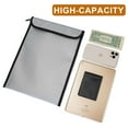thumbnail image 6 of Deago Fireproof Document Bag (2000℉), 15"x 11" Waterproof Fireproof Money Bag for Cash with Zipper, Important Document Storage Organizer for Valuables, Legal Documents Safe, 6 of 9