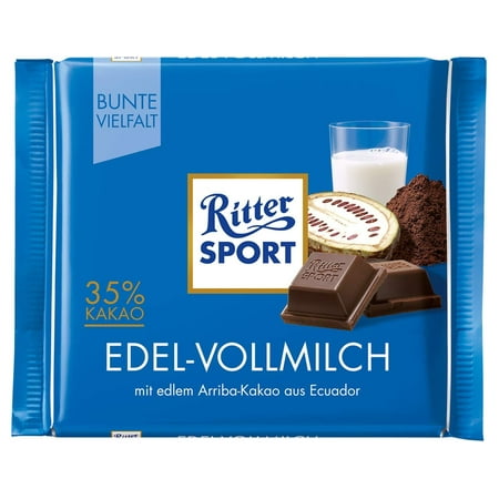 Ritter Sport Fine Milk Chocolate Bar Candy Original German Chocolate (Best German Chocolate Bars)