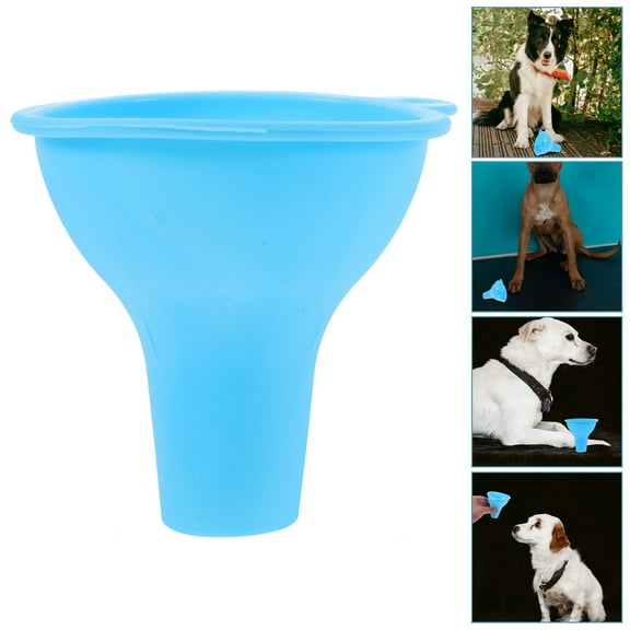 HEMOTON Silicone Food Funnel Classical Dog Toy Funnel Kitchen Utensil Transfer Food Funnel