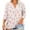 D-Khaki#02, variant on JTZGDY Plus Size Tops for Women Trendy 3/4 Length Sleeve Button V Neck Henley Shirts Loose Oversized Casual Color Block/Plaid/Tie Dye/Floral Pattern Graphic Tunic T-Shirts Blouse C-White#02 XL