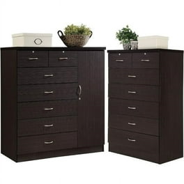 Acme Furniture Roma Antique Black and Oak 3-Drawer Bombay