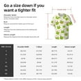 thumbnail image 4 of Lafuoo Green Frog Pattern Men's Cuban Collar Short Sleeve Shirt, Button-Down Resort Beach Pocket Shirt-XX-Large, 4 of 7