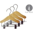 thumbnail image 4 of INTERNATIONAL HANGER  6 inch Natural Wood Combo Hanger for Dolls, Pets, or Infants, 6 Pack, 4 of 5
