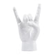 thumbnail image 4 of Estatua de mano de roca con gesto, colección de esculturas de mano, escultura de dedo moderna de resina Blanco Derecha, 4 of 9