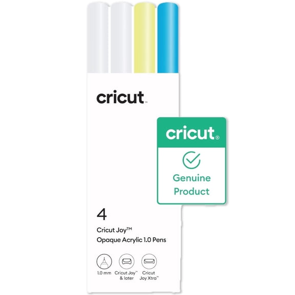 Cricut Acrylic Gel Pens Set, 1.0 mm, Multicolor, 4 Count - For use with Cricut Joy & Joy Xtra Machines
