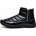 thumbnail image 2 of Men Snow Boots Low Top Non-slip Waterproof Zipper Winter Boots with Faux Fur Lined Warm Men Boots, 2 of 7