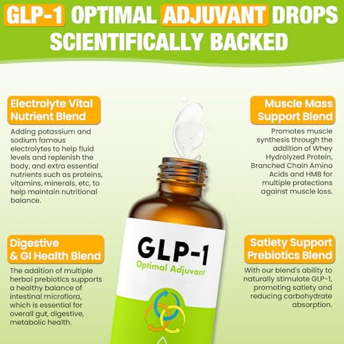 Glp-1, gotas de Glp-1, suplemento de Glp-1 que respaldan la salud metabólica  y energética a largo plazo, el sistema digestivo e inmunológico, la  comodidad intestinal, la absorción de nutrientes