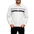 thumbnail image 4 of Men Casual Cardigan Sweaters Full Zipper Closure Long Sleeve Waffle Jackets, 4 of 6