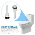 thumbnail image 2 of Luckyn 2 Pcs Charnière en Plastique pour Toilettes Boulons et Écrous avec Rondelles, 2 of 10