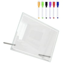 MLINS  Acrylic Memo Board Whiteboard Dry Erase Bulletin Student Office Transparent