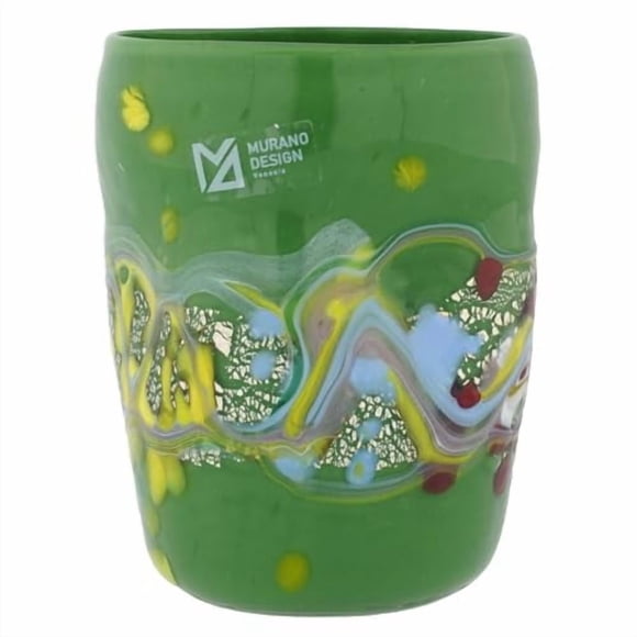 Glass Of Venice Murano Glass Modern Art Tumbler - Green