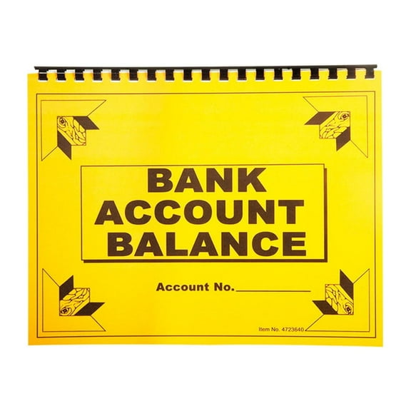 Large Print Check Deposit Register