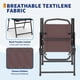 thumbnail image 2 of Set de Comedor Exterior – 6 Piezas – Mesa de Vidrio Templado – 4 Sillas Plegables – Sombrilla Incluida – Patio, Terraza o Jardín – Caqui, 2 of 8