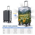 thumbnail image 6 of Daiia Mountain Daisy Meadow Luggage Cover, Thickened Washable Travel Luggage Covers, Elastic Unique Baggage Covers for 18-20 inch Luggage-Medium, 6 of 9