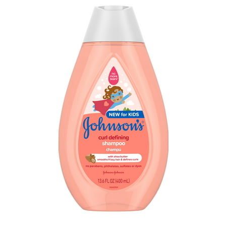 Johnson's Baby Curl-Defining Kids' Shampoo with Frizz Control Shea Butter, 13.6 fl