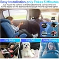 Baby Car Camera for Backseat, 4.3 HD Baby Car Monitor with Camera