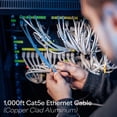 thumbnail image 3 of Cable Ethernet VIVO CCA Cat5e 24 AWG UTP 305 m azul, 3 of 9
