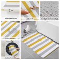 thumbnail image 6 of Orange Grey Striped Bath Mat 3 Piece Bathroom Rug Set, Geometric Vertical Stripes White Non Slip Bath Rug Contour Mat and Toilet Lid Cover, Absorbent Shower Mats Soft Bath Rugs and Mats Sets, 6 of 8