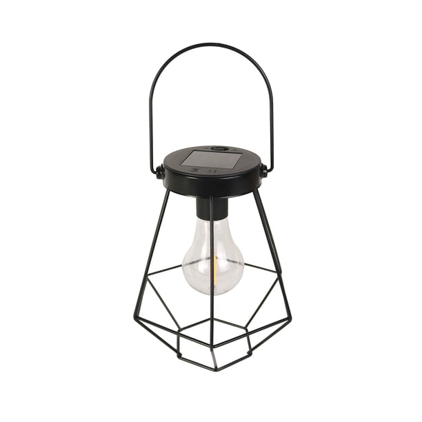 Luz Colgante Con Energía Solar Con Luz Amarilla Lámpara De Decoración De Luz Colgante Portátil Solar De Hierro Forjado A Prueba De Agua Con Asa Para Decoración De Patio, Jardín Y Jardín Moyic HA018015-00