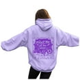 thumbnail image 6 of felwors Oversized Puff Graphic Hoodies for Teens & Young Adults - Trendy Cute Preppy Y2K Long Sleeve Sweatshirts with Pockets(Purple, XXL), 6 of 7