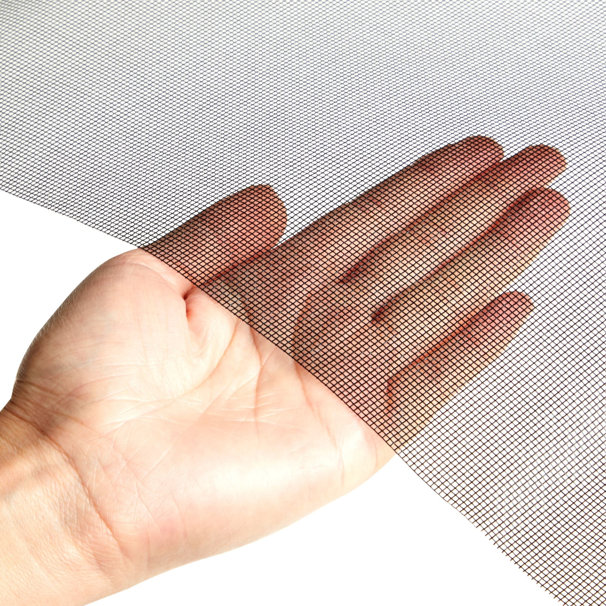 Replacement Adjustable Fiberglass Window Screen Mesh Roll for Patio, Windows, Sliding Doors (Black, 48 x 236.2 Inches)