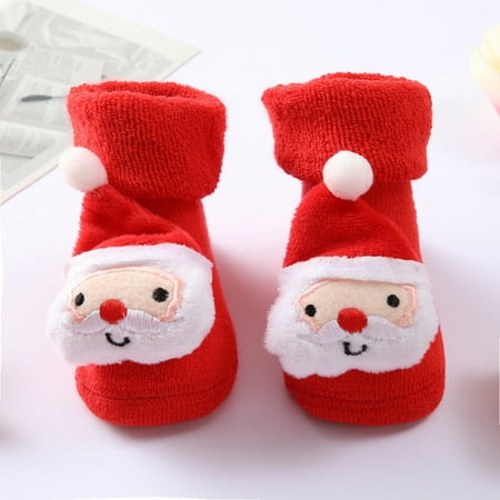

MIARHB Christmas Socks Fall Non-slip Socks Cotton Clothing With Rubber Animal Print Pattern