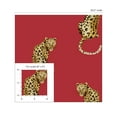 thumbnail image 3 of Daisy Bennett DB20201 20.5 x 216 in. Leopard King Peel & Stick Wallpaper, Red, 3 of 7