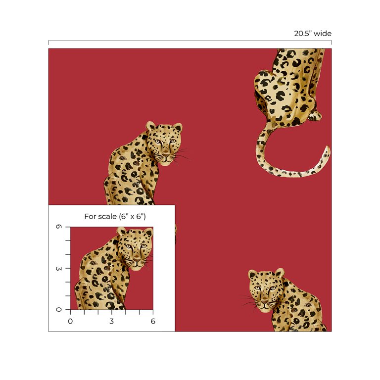 Daisy Bennett Leopard King Peel & Stick Wallpaper - Black