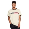 thumbnail image 1 of Camiseta Tommy Hilfiger de manga corta con estampado de rayas exclusivas para hombre, 1 of 4
