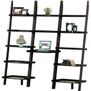 Leaning Wall Shelf With Desk Top