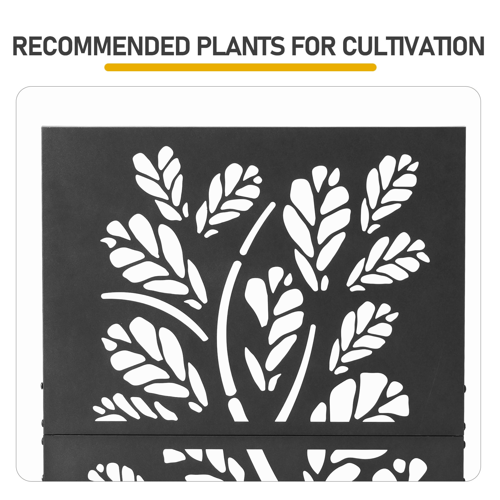 Garden Bed with Trellis 24×8×43 Inch, 2-in-1 Vertical Planter for Climbing Plants, Rust-Resistant Raised Planter Box for Patio, Balcony, Garden & Privacy Screen