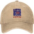 thumbnail image 1 of Vote Blue No Matter Who Hat Save Democracy Golf Hats Retro Dad Baseball Caps, 1 of 8
