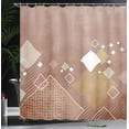 thumbnail image 3 of Ambesonne Abstract Shower Curtain, Geometric Composition Art, 69"Wx84"L, Pale Redwood, 3 of 4