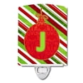 thumbnail image 1 of Carolines Treasures CJ1039-JCNL Christmas Oranment Holiday Initial Letter J Ceramic Night Light, 1 of 1