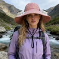 thumbnail image 4 of MOAOASPER Wide Brim Solar Fan Sun Hat For Men, Breathable UV Protection Cooling Cap, For Fishing Hiking Camping, Outdoor Summer Sun Hat, 4 of 6
