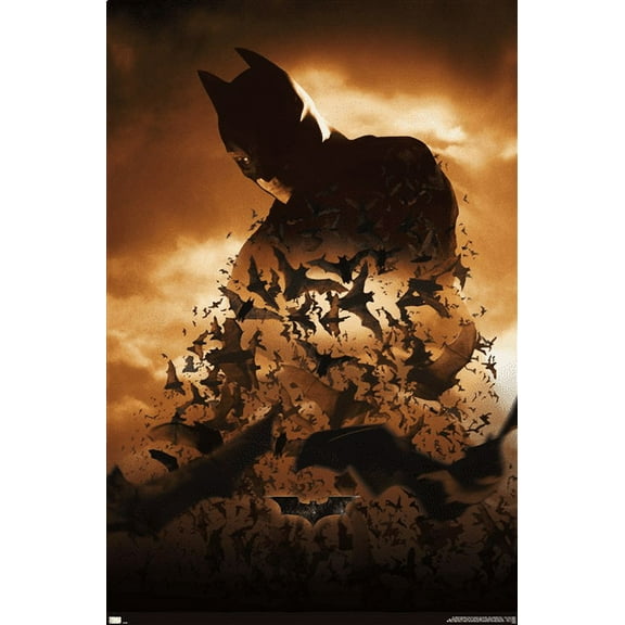 DC Comics Batman Begins - Batman One Sheet Wall Poster, 22.375" x 34"