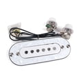 thumbnail image 3 of 1 Set de Micro à Simple Bobine de Pont Chargé Blanc pour Accessoire de Guitare Électrique, 3 of 8