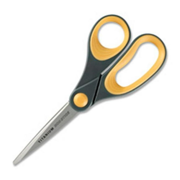 Acme United Corporation ACM14849 Ciseaux- Titane Collé- 8in. Droite-Gris-Jaune