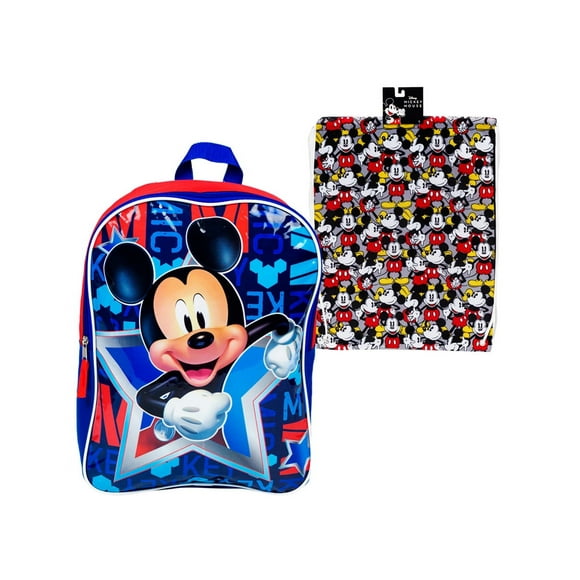 Set de Mochila Infantil con Morral Minnie o Mickey Mouse