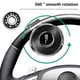 thumbnail image 5 of Potenciador de volante para automóvil, pomo de volante multifuncional de alta gama con rodamiento, potenciador de dirección, accesorios para volante de coche, bola potenciadora de 360 grados, 5 of 7