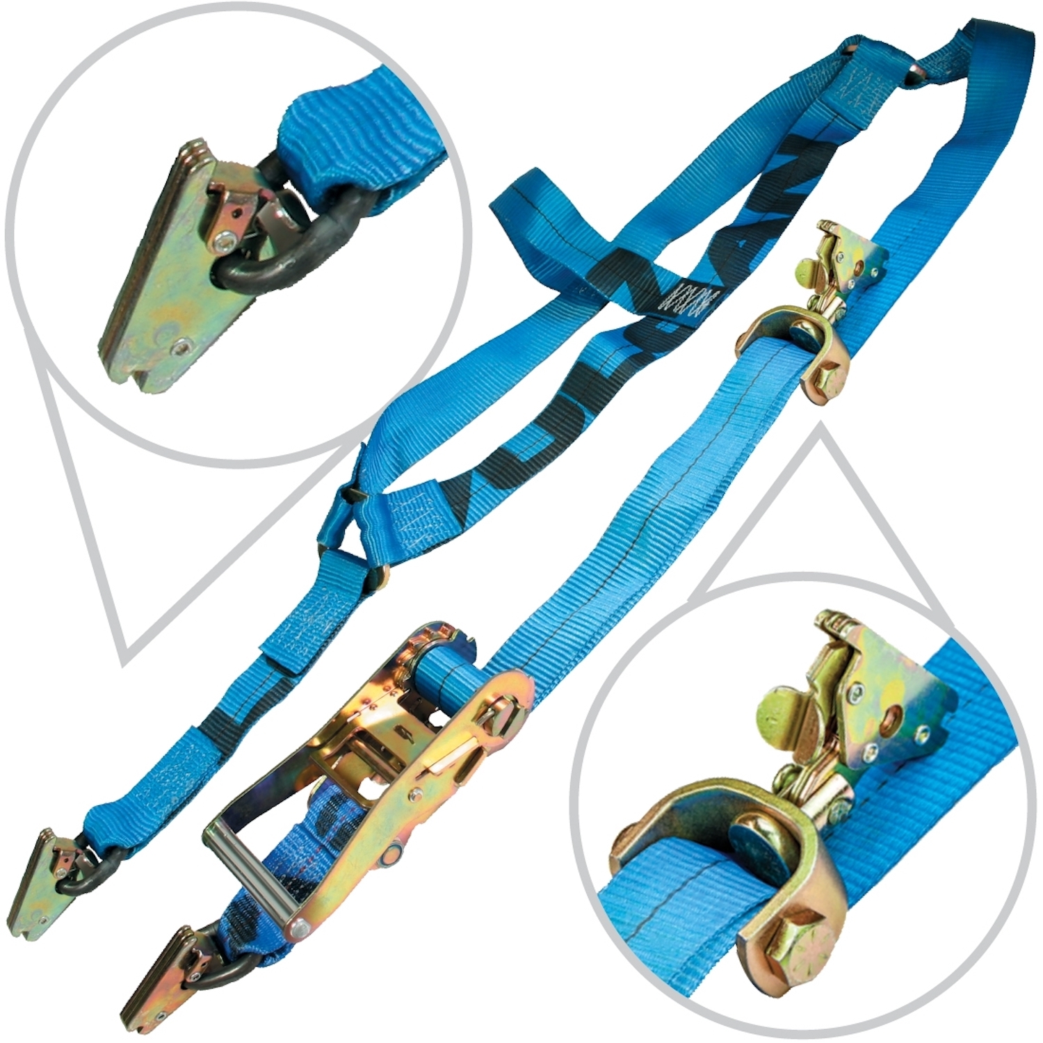 VULCAN Car Tie Down System XL E Track Rolling Idler Basket