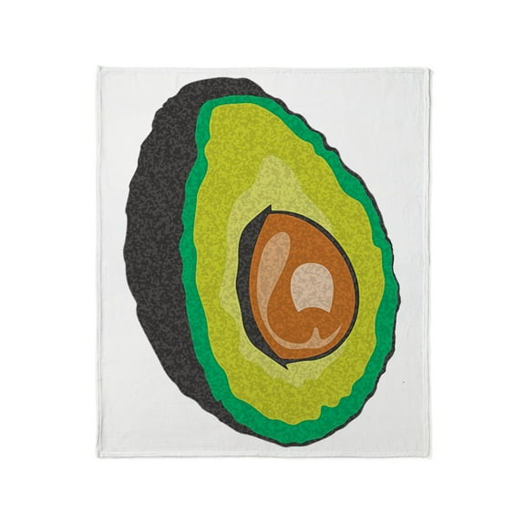 CafePress - Avocado Throw Blanket - Soft Fleece Throw Blanket, 50"x60" for All Ages