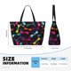 thumbnail image 4 of Fotbe Colorful Dragonflies Bolsa de Viaje para Playa - Resistente al Agua, Bolsa Tote de Gran Capacidad y Ligera con 7 Bolsillos para Mujeres y Hombres, 4 of 7