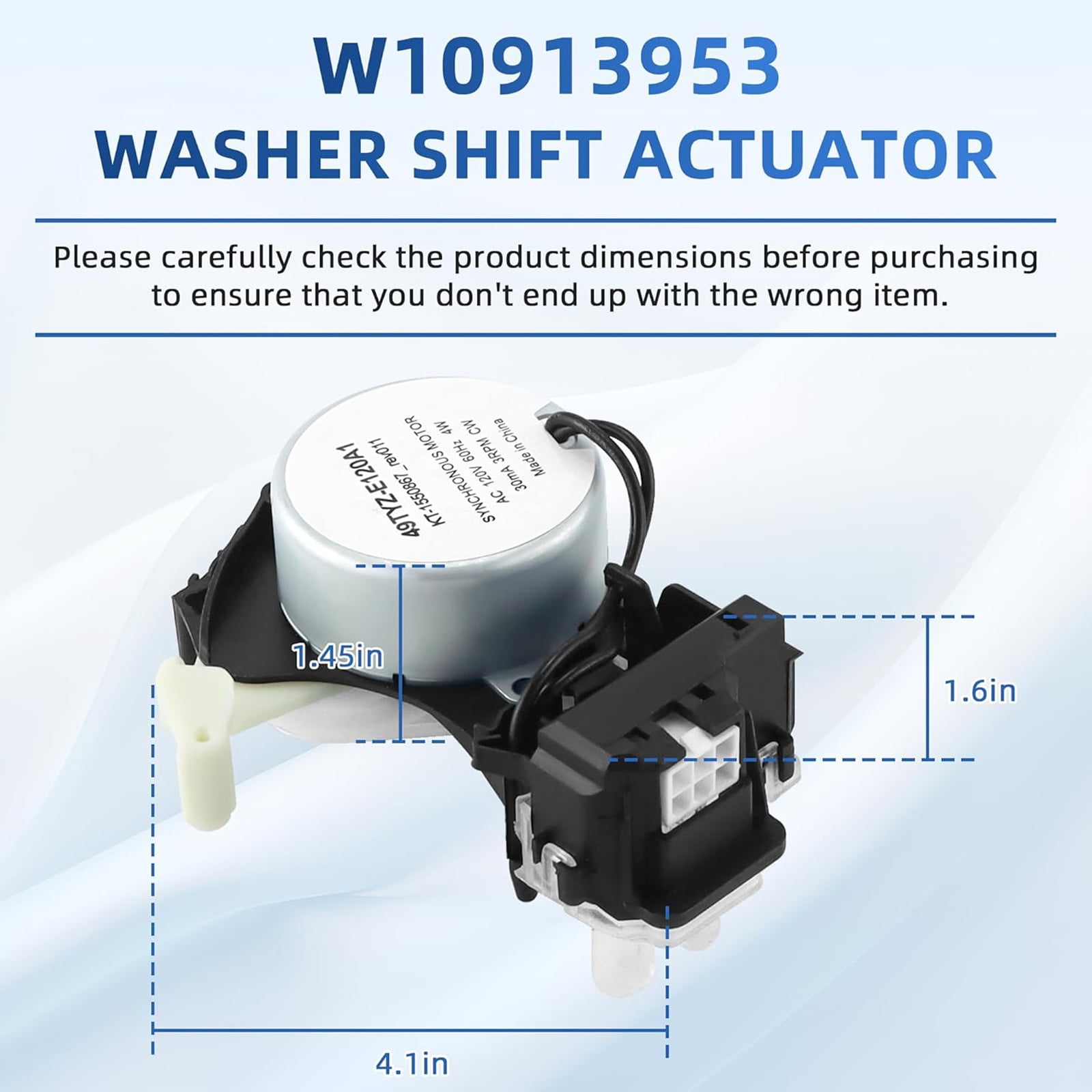 Simple 6 Pin Change Driver W10913953 For Washer Gear Mechanism Replacement