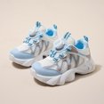 thumbnail image 2 of LTTVQM Toddler Sneakers for Girls Boys Orthopedic Chunky Lace-Up Rotary Buckle Anti-Slip Trainers with Arch Support Fashion Outdoor Athletic Sports Walking Shoes Blue 9 Toddler, 2 of 5