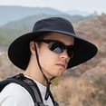 thumbnail image 2 of CSChome Sun Hat Wide Brim Breathable Mesh Drawstring Packable Windproof Protection Quick Drying Men Women Summer UV Fisherman Hat, 2 of 7