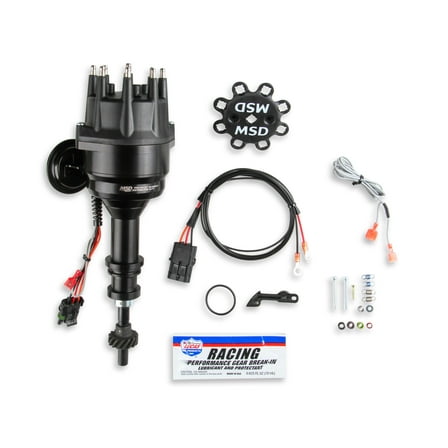 MSD 835031 MSD Black Distributor, Ford, 351C-460, Ready-to-Run, Steel Gear